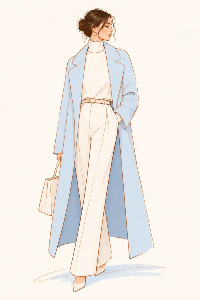manteau bleu glacier
