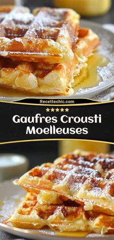 Gaufres croustillantes fête foraine