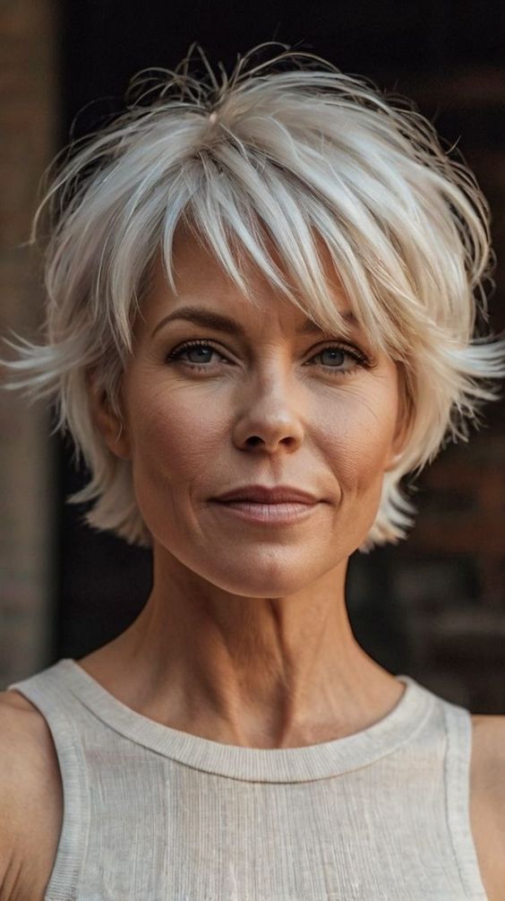 11 Styles Tendances Coupes Cheveux Court Femmes +50 ans 