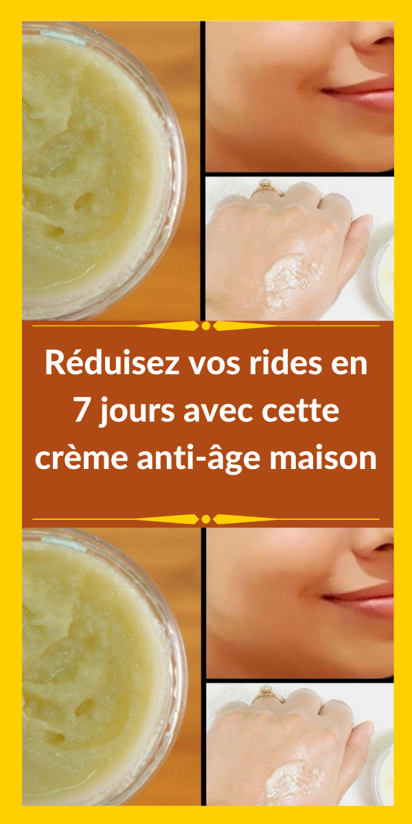 Masque anti-rides maison pour effacer rides et cicatrices naturellement