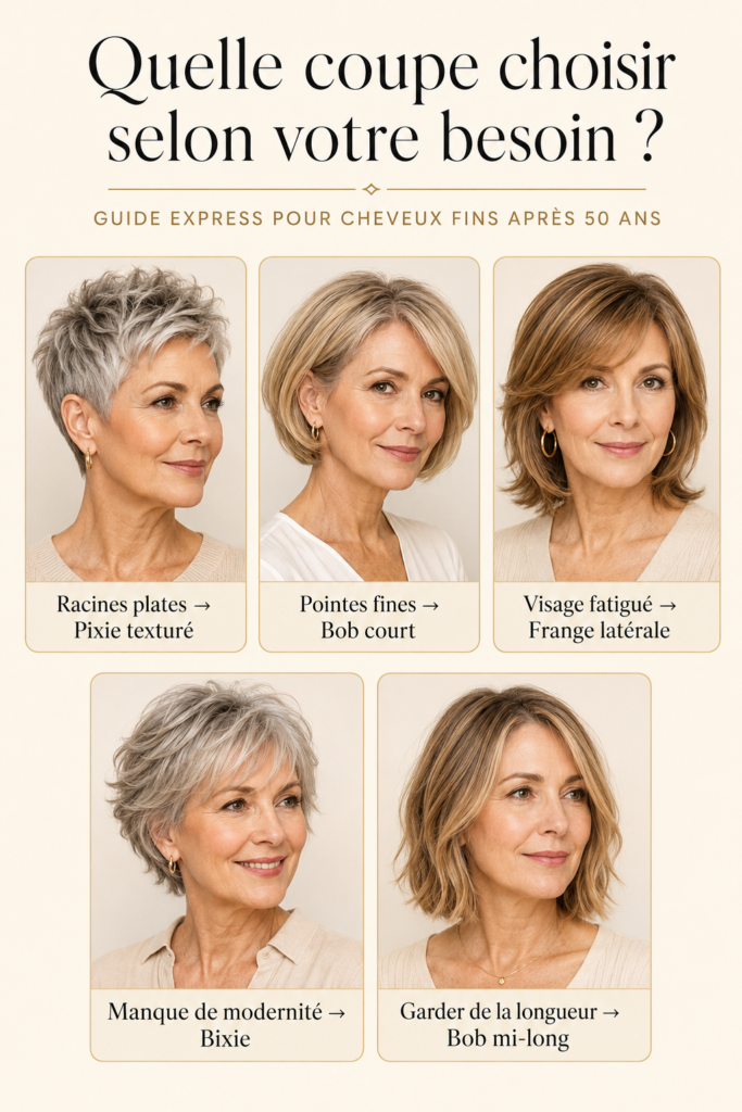Diagnostic express cheveux fins après 50 ans