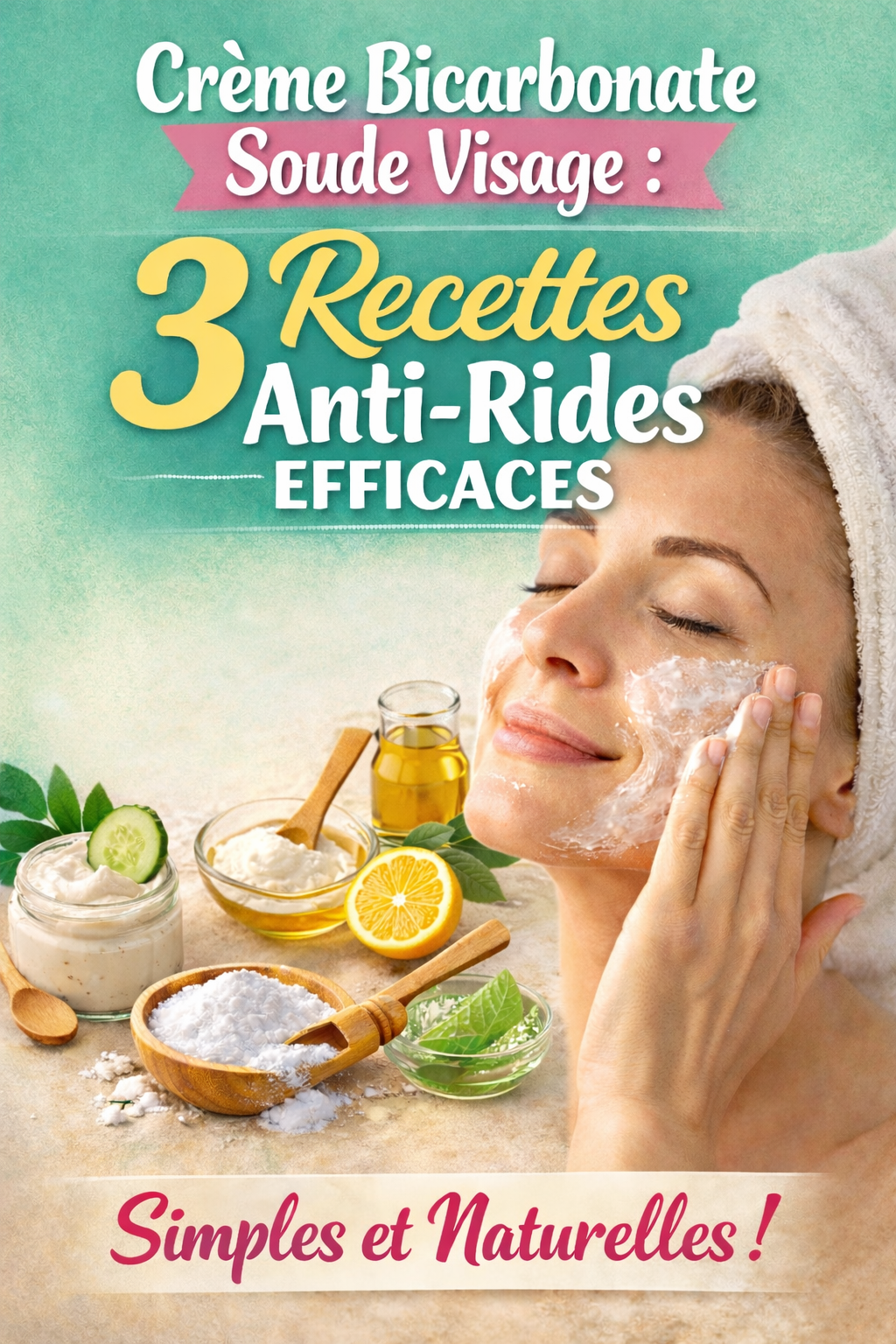Crème bicarbonate soude visage : 3 recettes anti-rides efficaces
