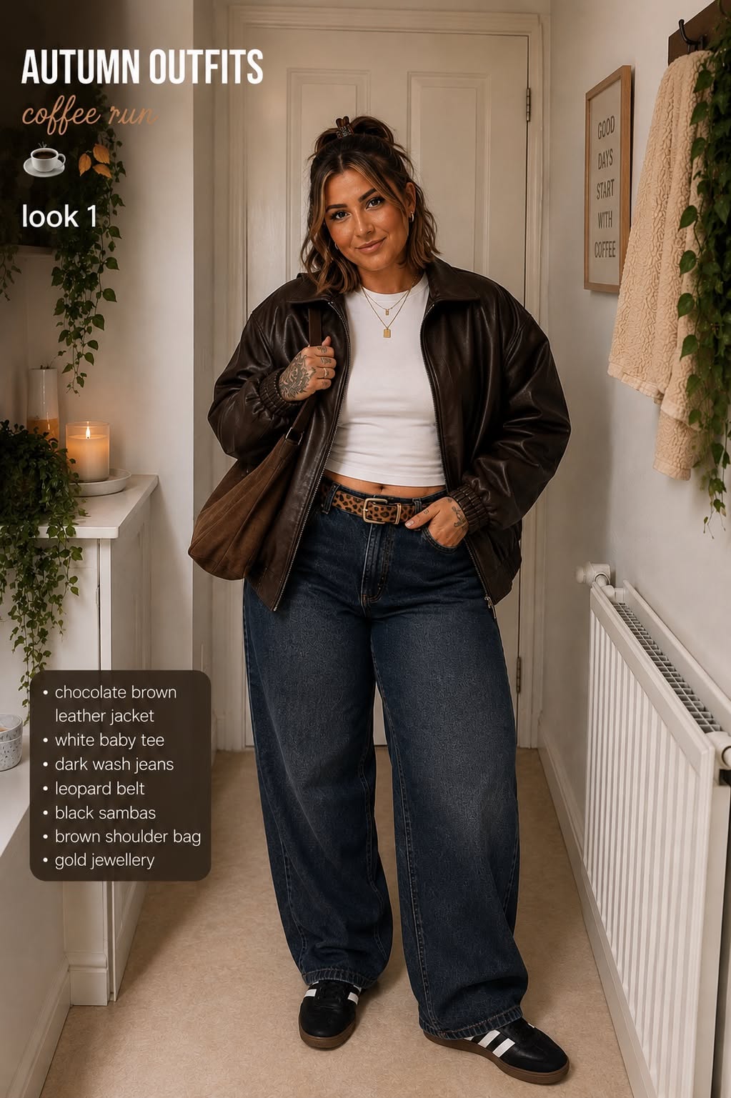 Trench classique avec pull noir et jean foncé